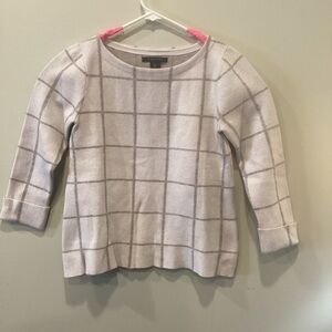 Tahari Womens S Sweater Ivory Block Design